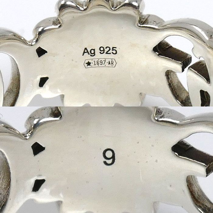 GUCCI グッチ シルバー925 ダブルG フラワー リング・指輪 527394