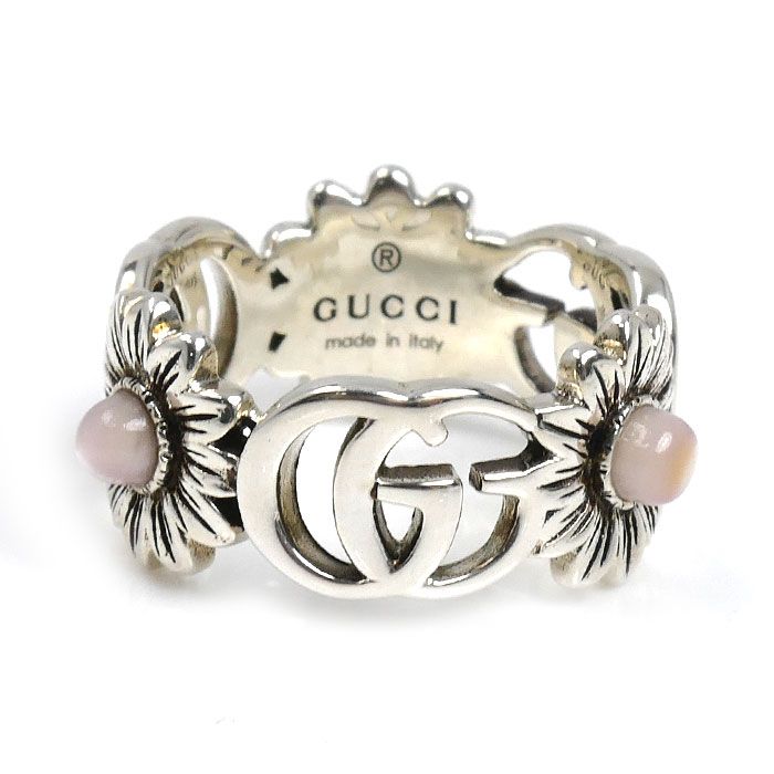 GUCCI グッチ シルバー925 ダブルG フラワー リング・指輪 527394