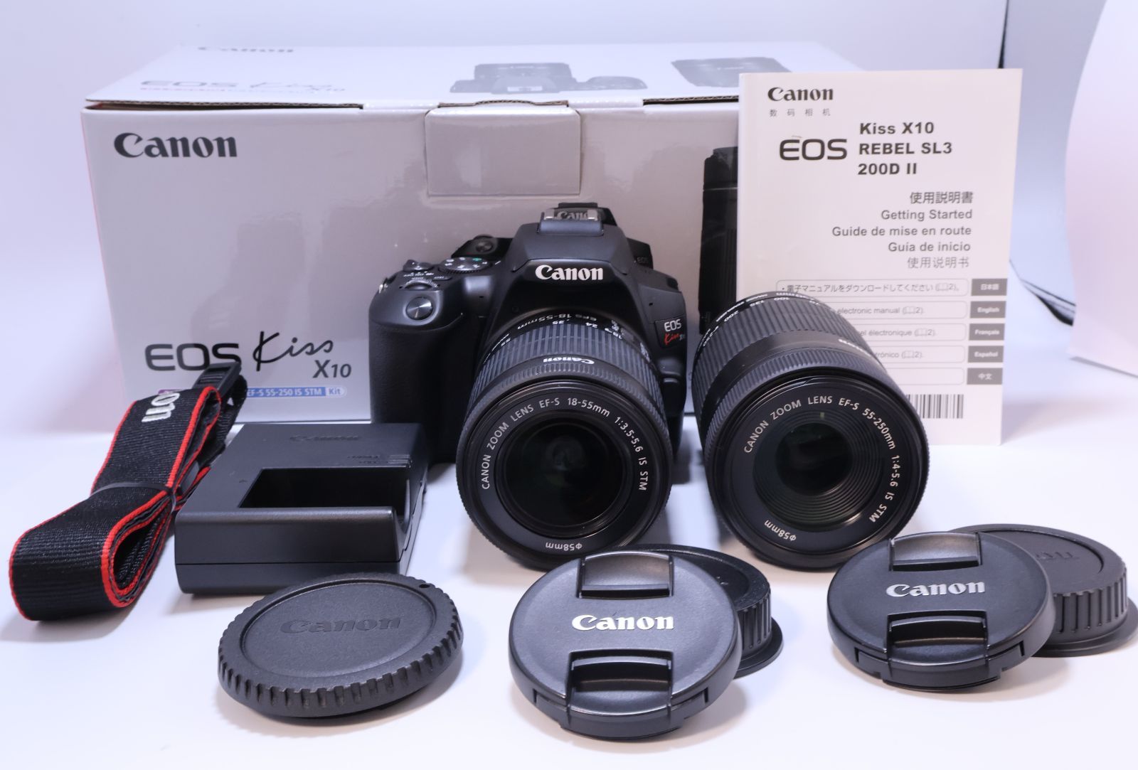 極美品】Canon EOS Kiss X10 ダブルズームキット ブラック