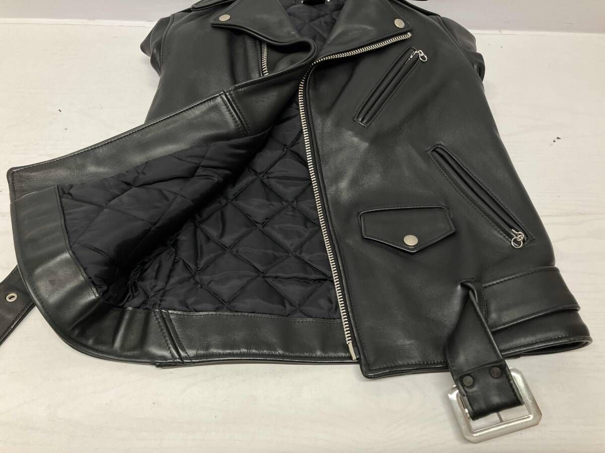 Schott ショット 7164 ライダースジャケット 黒 ブラック BLK 牛革 革