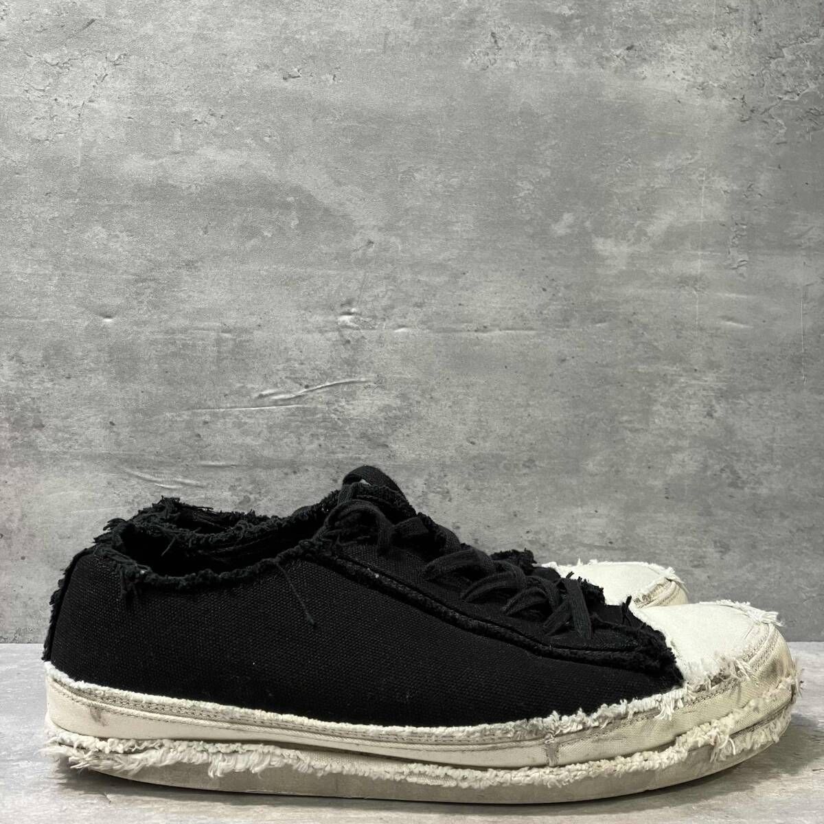 YOHJI YAMAMOTO POUR HOMME 8/C CANVAS B LOW LACE SNEAK ER