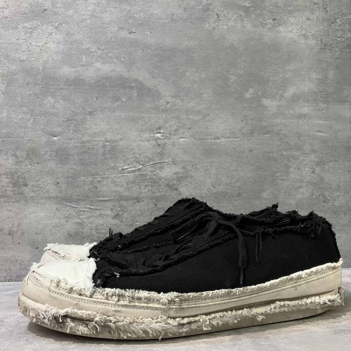 YOHJI YAMAMOTO POUR HOMME 8/C CANVAS B LOW LACE SNEAK ER