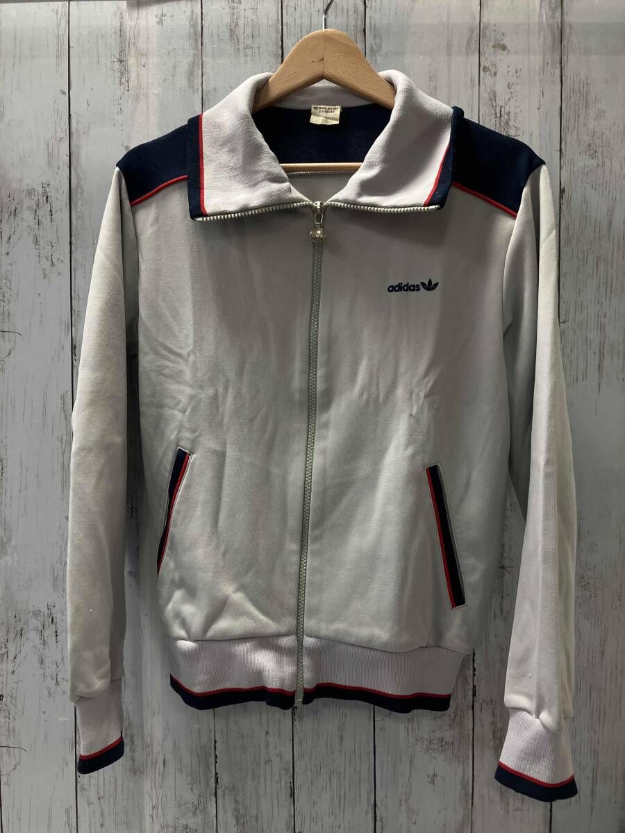 m*e様 adidas 80s vintages トラックジャケット　デサント adidas トラックジャケット80s デサント製 Mサイズ - メルカリ