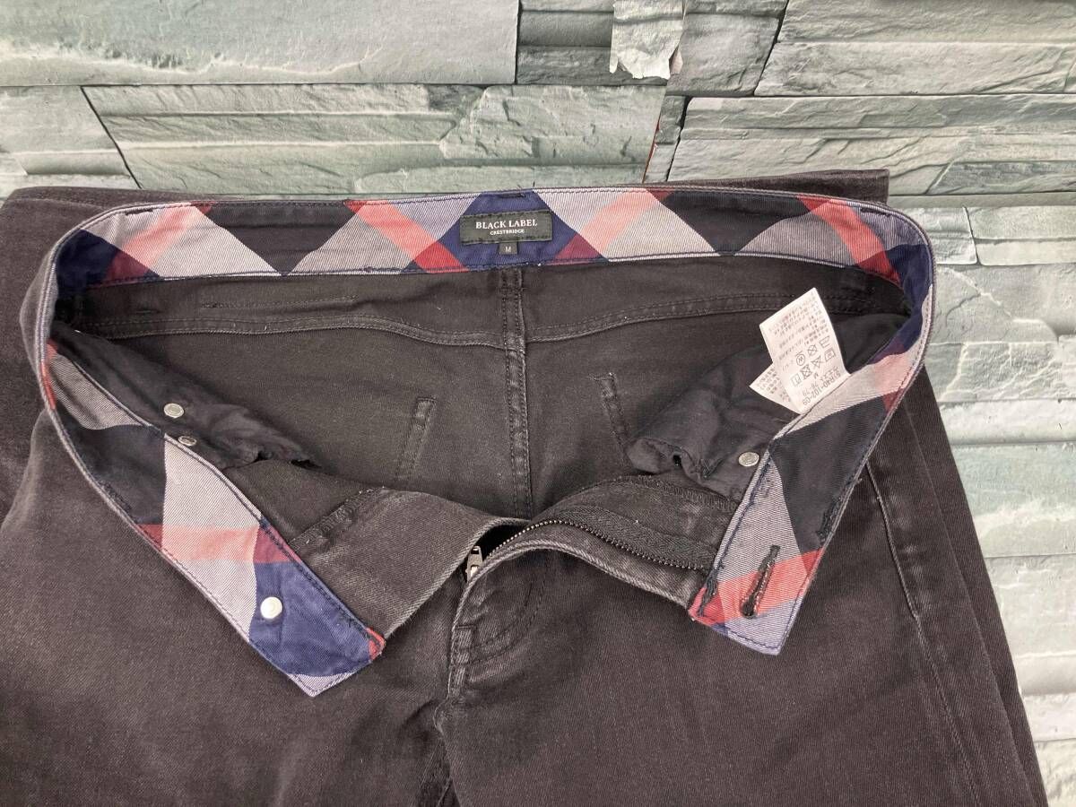 BURBERRY BLACK LABEL/ジーンズ/ブラックデニム/Mサイズ/黒/バーバリー