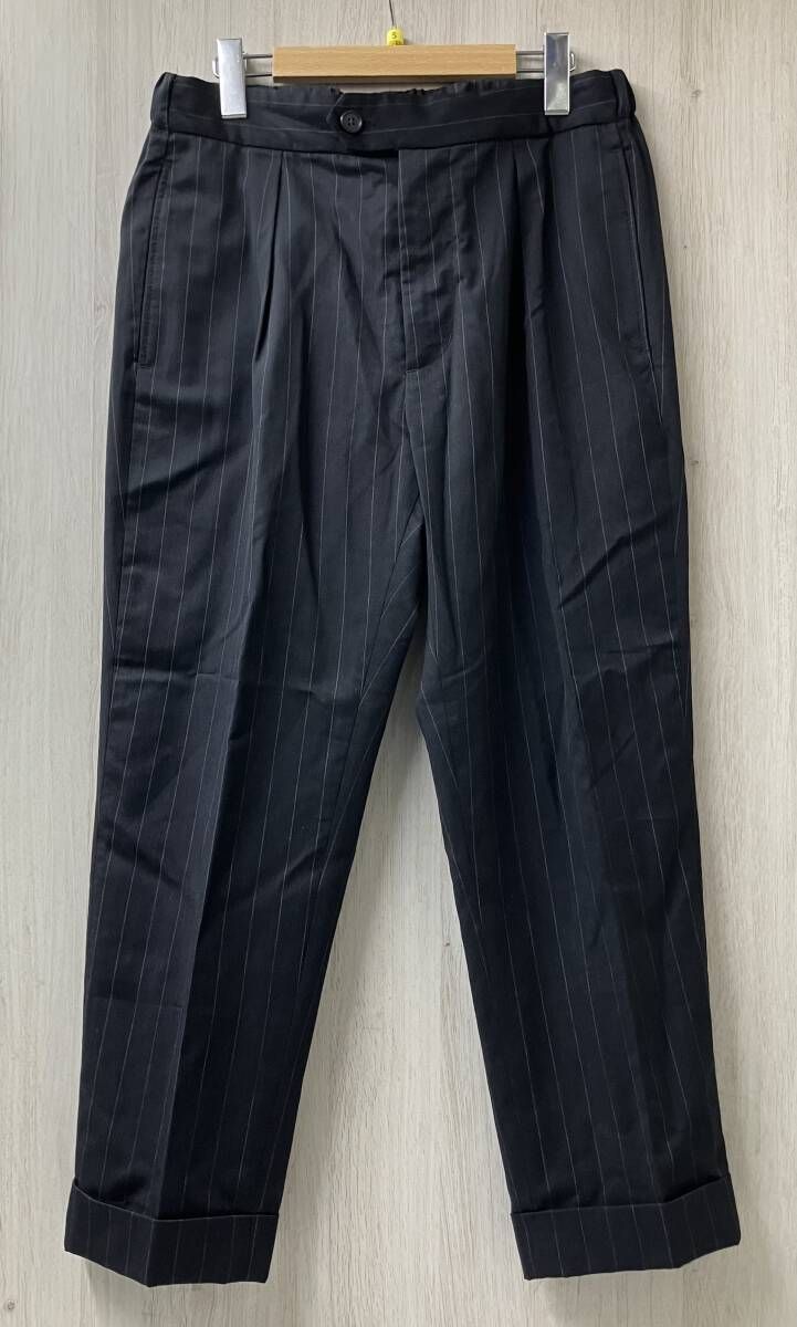 ENGINEERED GARMENTS エンジニアド ガーメンツ ストライプ ウールパンツ サイズS ブラック
