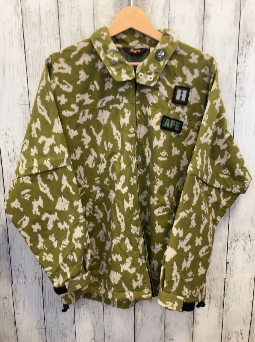 A BATHING APE エイプ ベイプ 90s デジカモ カーキ レインジャケット