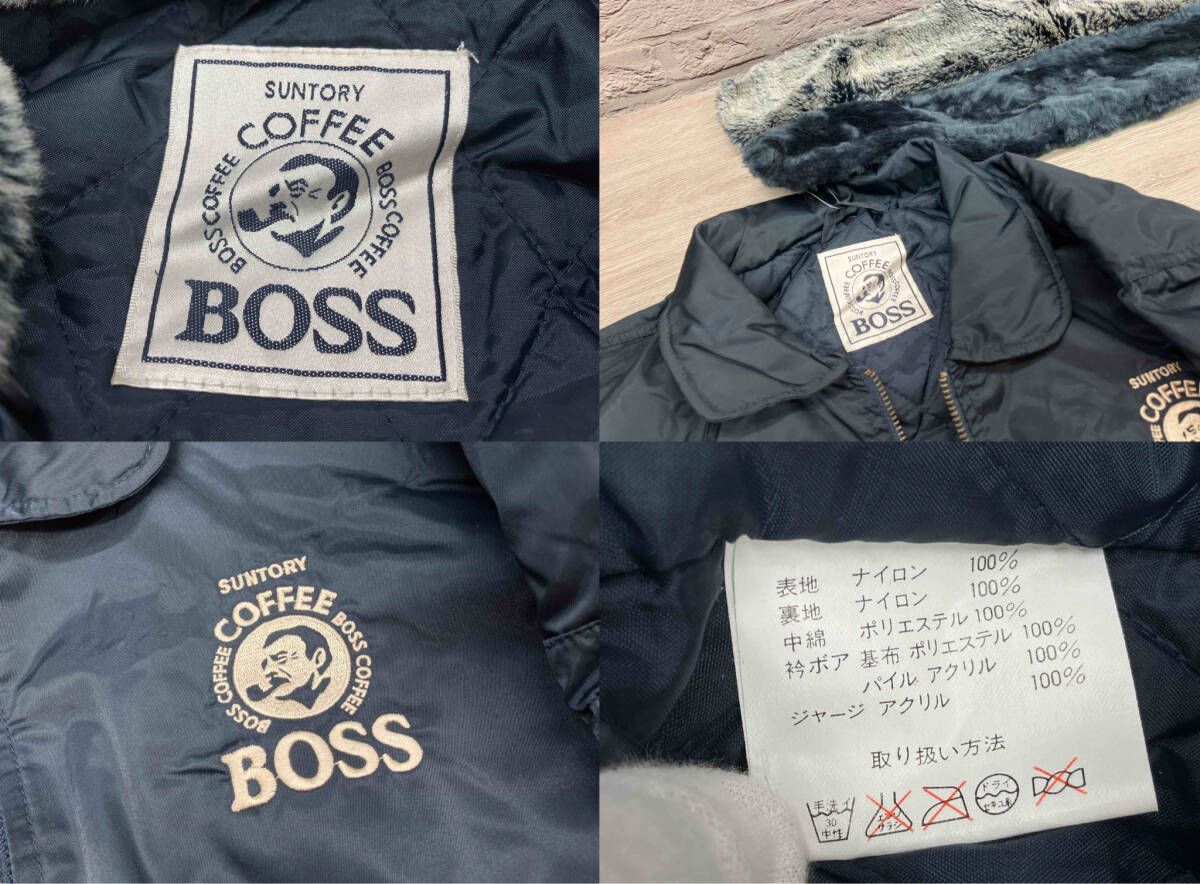 SUNTORY BOSS ドカジャン サントリー ボス ネイビー 替え襟付き サイズ