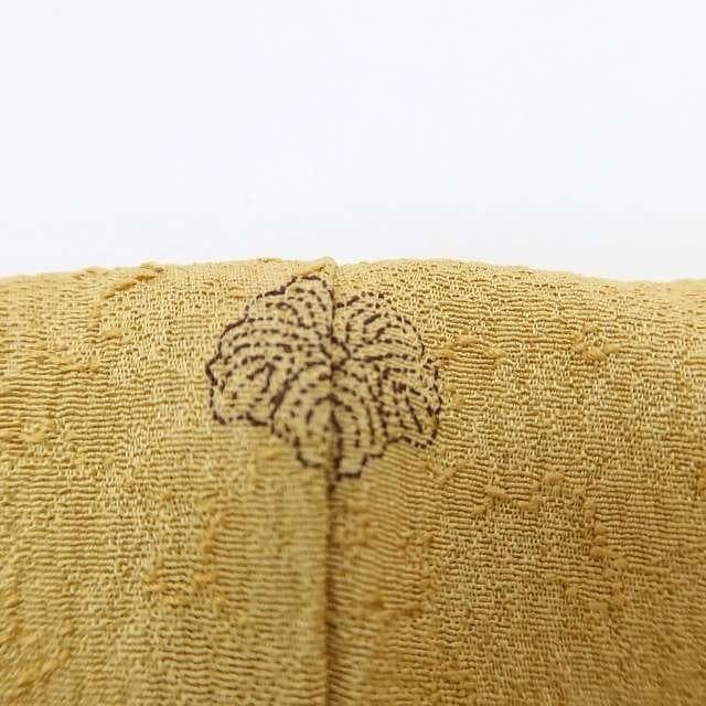  ✾まめ藤✾ 未着用 正絹 袷 着物 イチョウ並木を歩く秋のひと時 色無地 S 94 色無地 着物