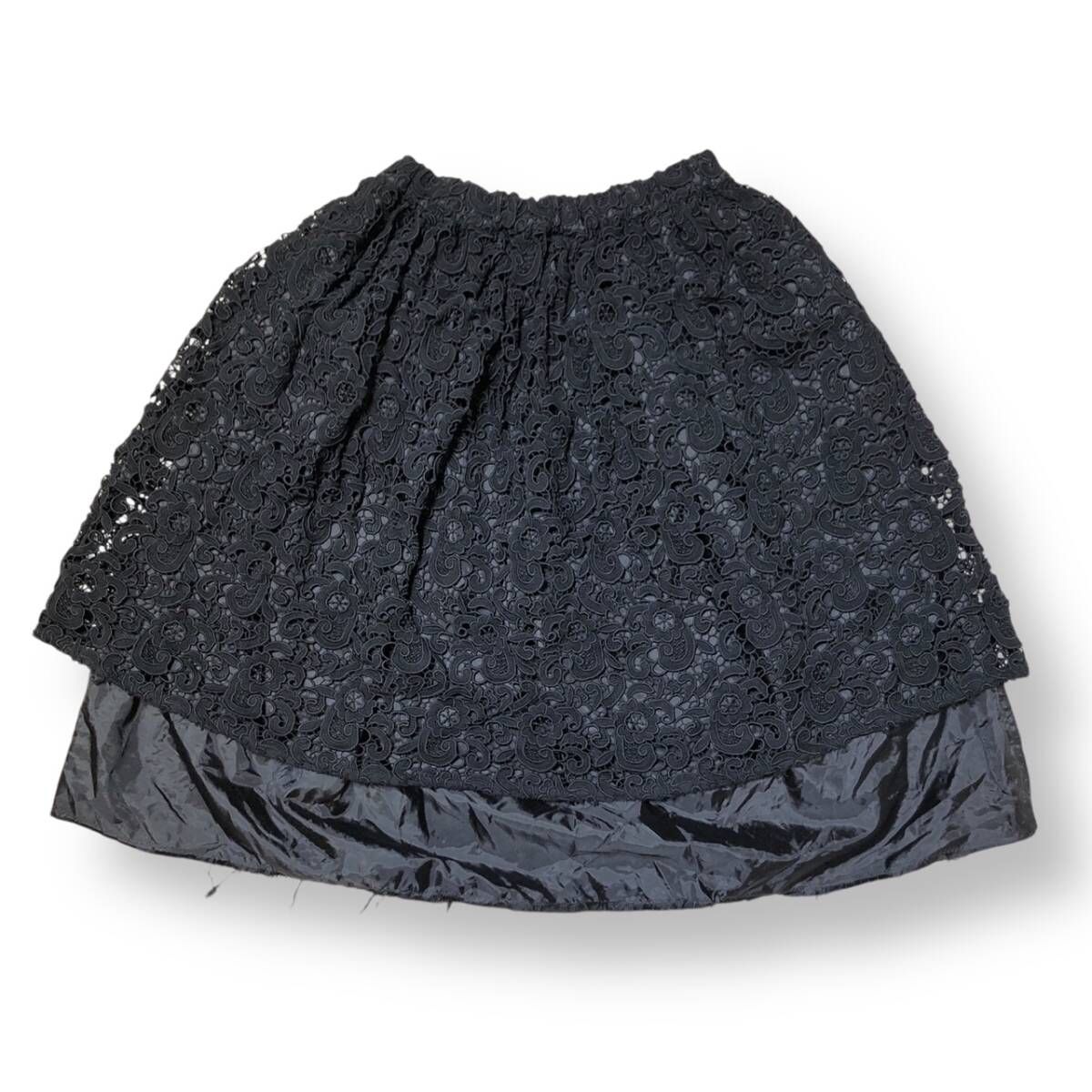 23ss COMME des GARCONS COMME des GARCONS スカート 製品染めレース