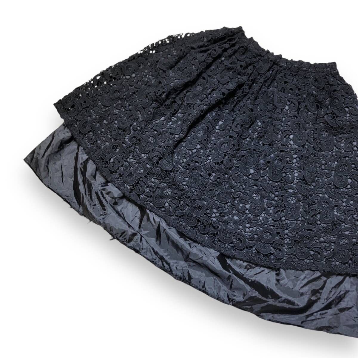 23ss COMME des GARCONS COMME des GARCONS スカート 製品染めレース