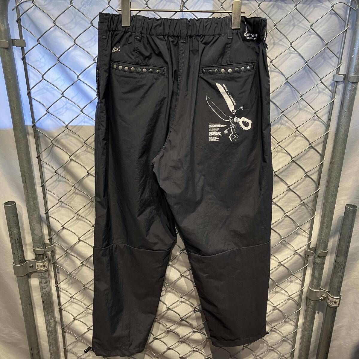 DENHAM BALLOON PANTS 2.0バルーンパンツ ホワイト ブラック サイズXL