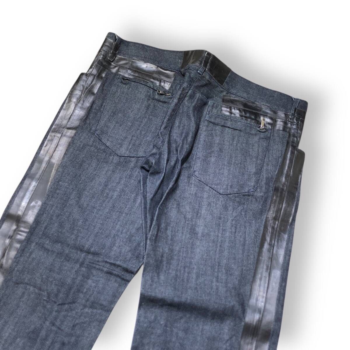 archive DOLCE ＆ GABBANA サイドテープパンツ サイズ56 ネイビー系