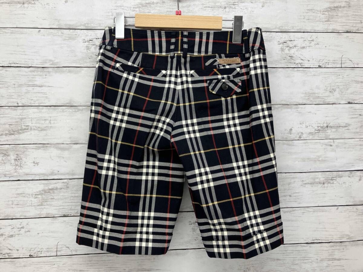 BURBERRY BLUE LABEL／ハーフ綿パン／ショートパンツ／ネイビー
