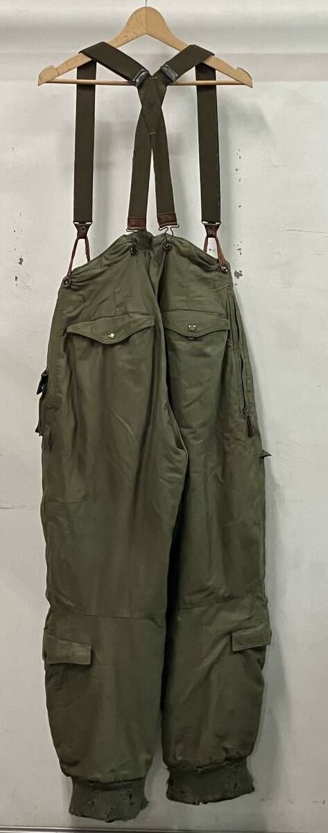 US.AIR FORCE ユーエス エア フォース TYPE A-11 A アルパカライナー 裾破れ オーバーオール オールインワン サイズ32 グリーン