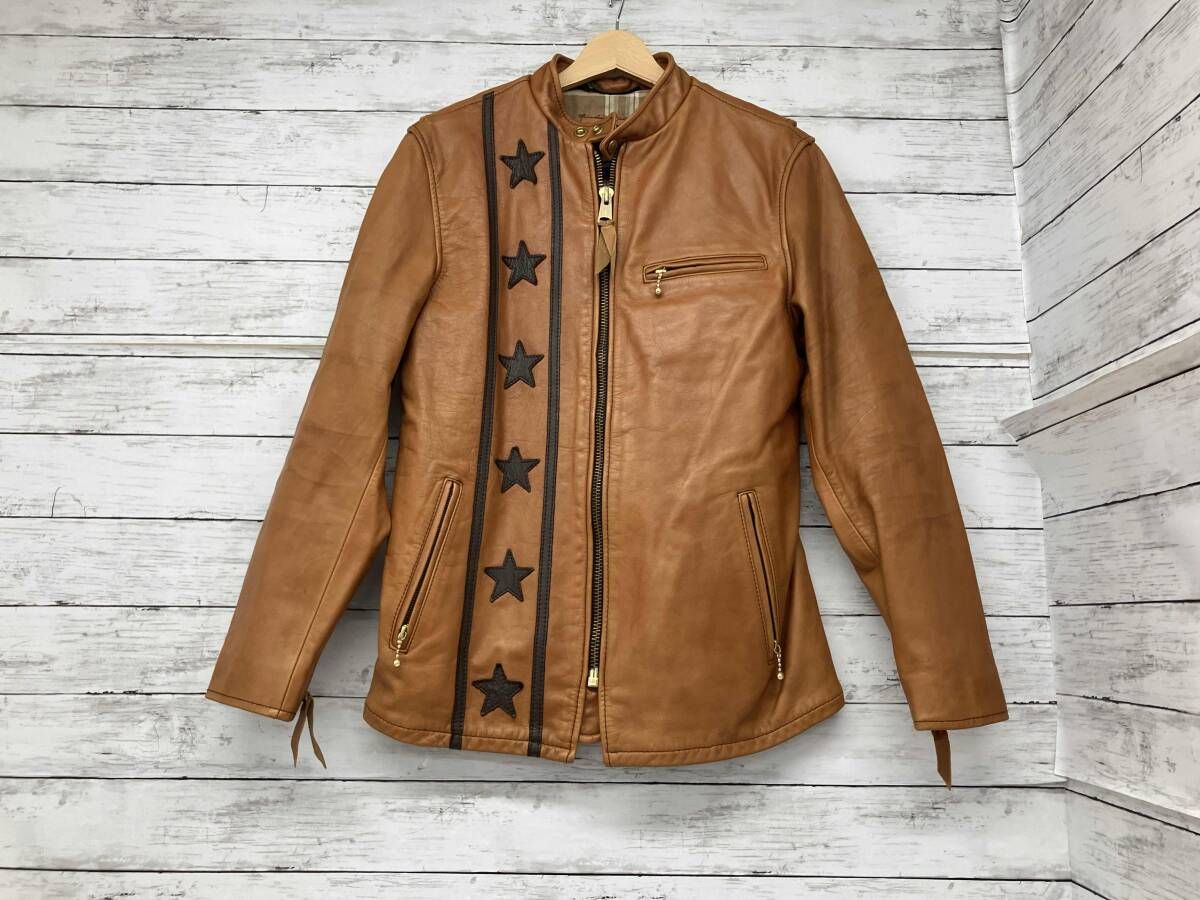 SHOTT／シングルライダース／STAR CAFE RACER／ブラウン - メルカリ