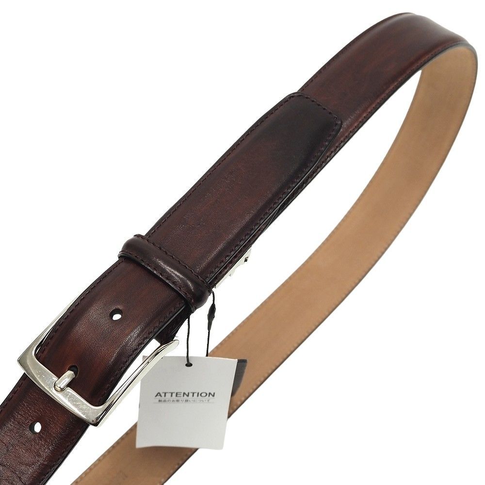 未使用品 MAGNANNI レザーベルト 【サイズ：FREE】 ボルドー