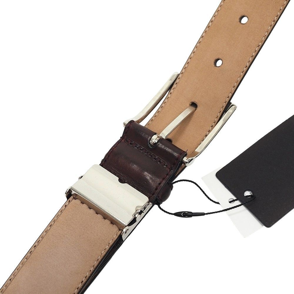 未使用品 MAGNANNI レザーベルト 【サイズ：FREE】 ボルドー