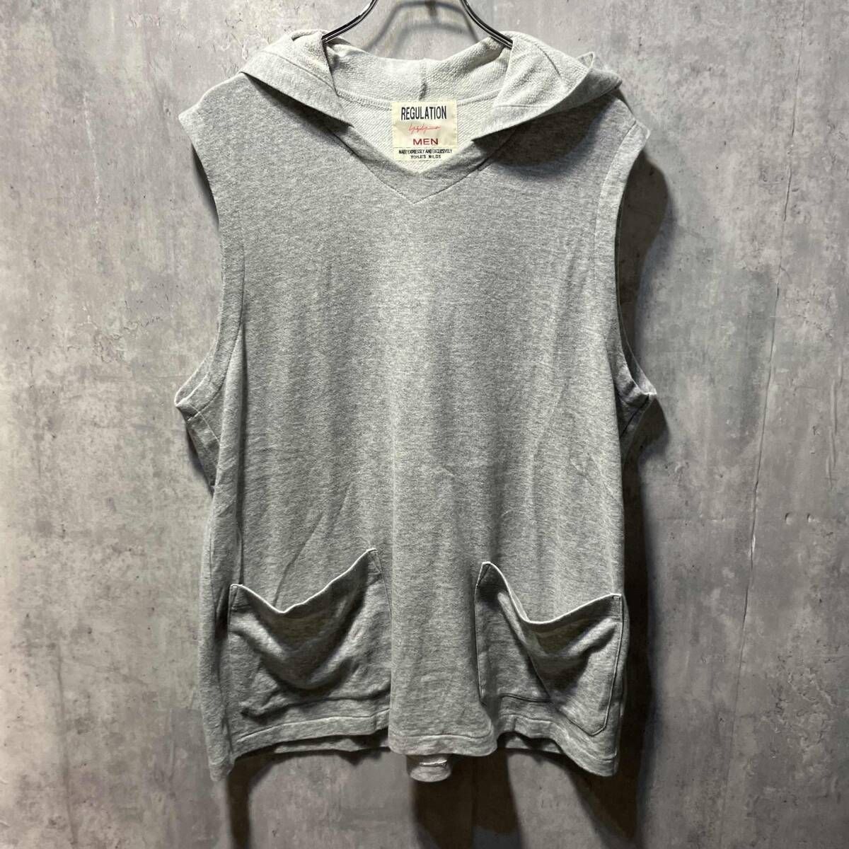 23 aw YOHJI POUR HOMME HZ-T 55-087 ノースリーブパーカー ヨウジヤマモトプールオムレギュレーション