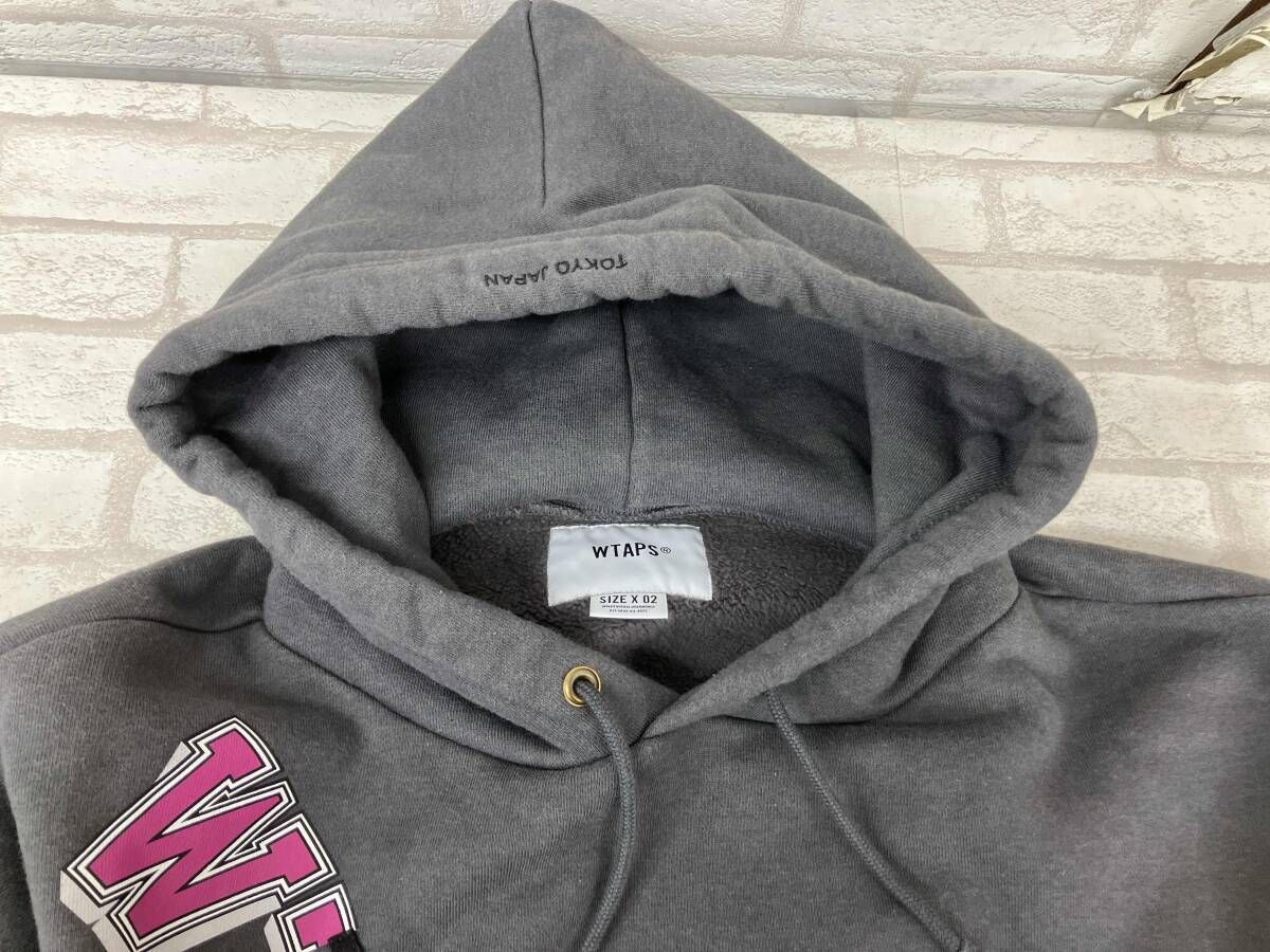 WTAPS ダブルタップス パーカー フーディ グレー メンズ SIZE X 02