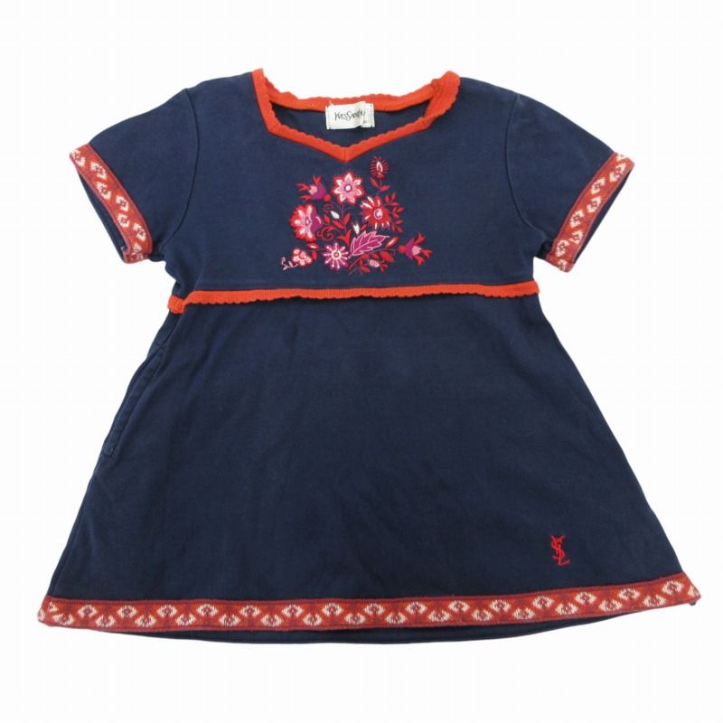 イヴサンローラン YVES SAINT LAURENT ヴィンテージ ワンピース ロゴ