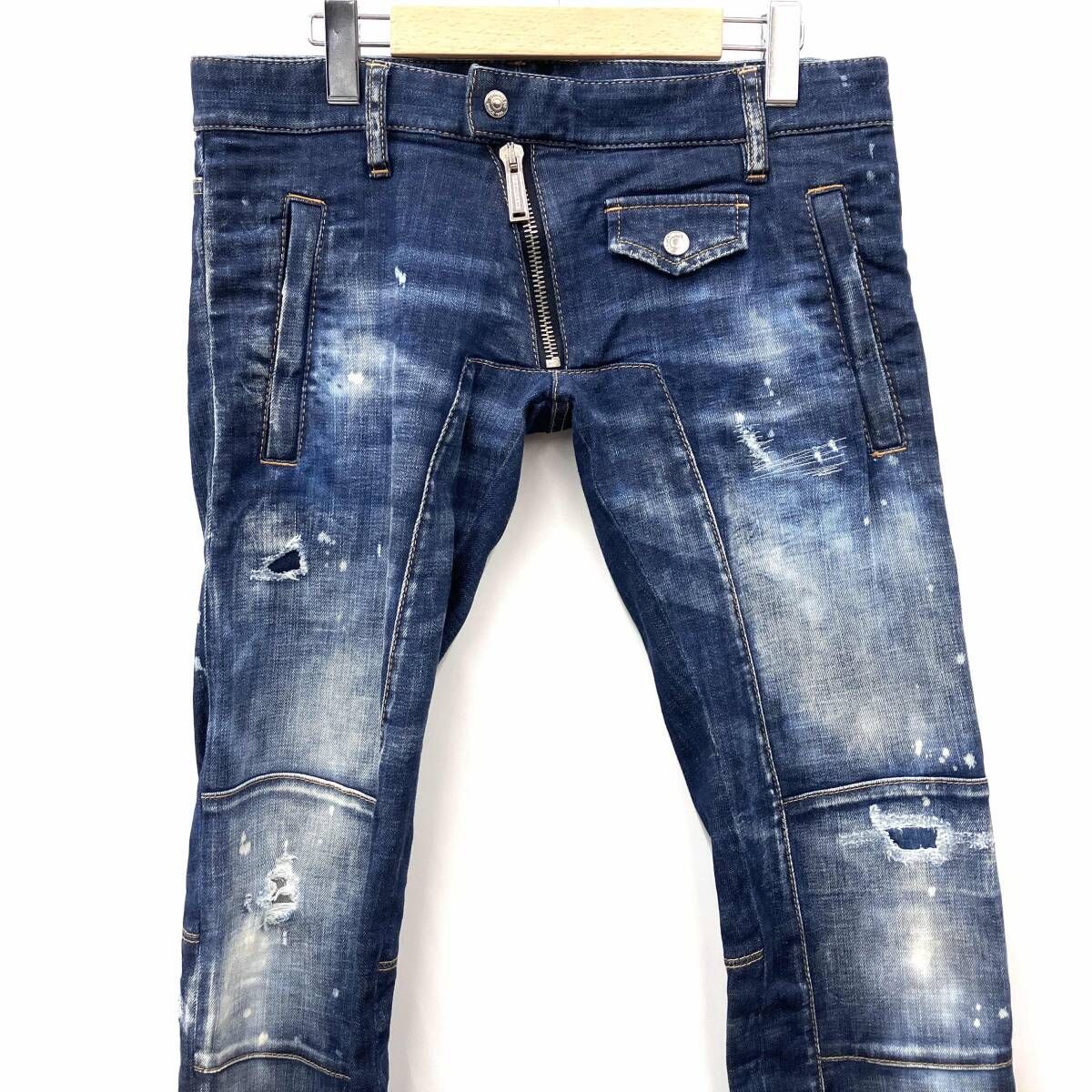 メンズ DSQUARED2 ディースクエアード S71LB0819 サイズ46 インディゴ 