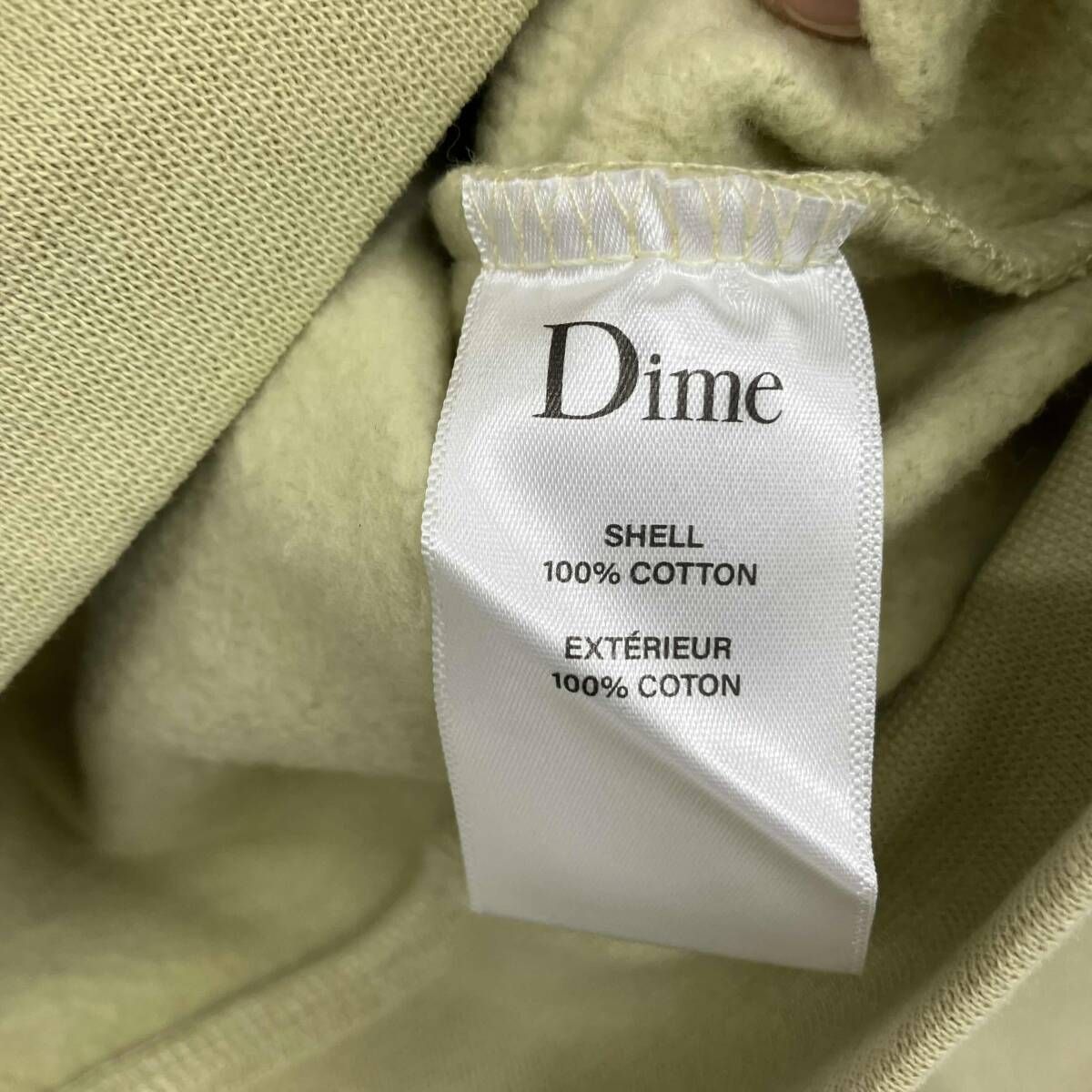 Dime／ ダイム／イエローグリーン ／スウェットトレーナー／CA59648