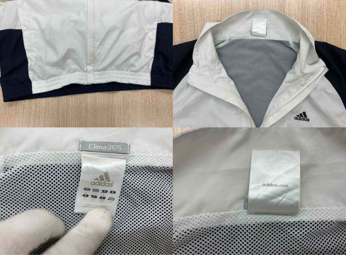 adidas アディダス clima365 トラックジャケット バイカラー ホワイト