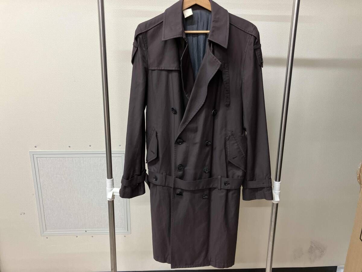 肩に糸ほつれあり メンズMサイズ N. トレンチコート 702 pieces 茶色 秋冬 メンズアウター