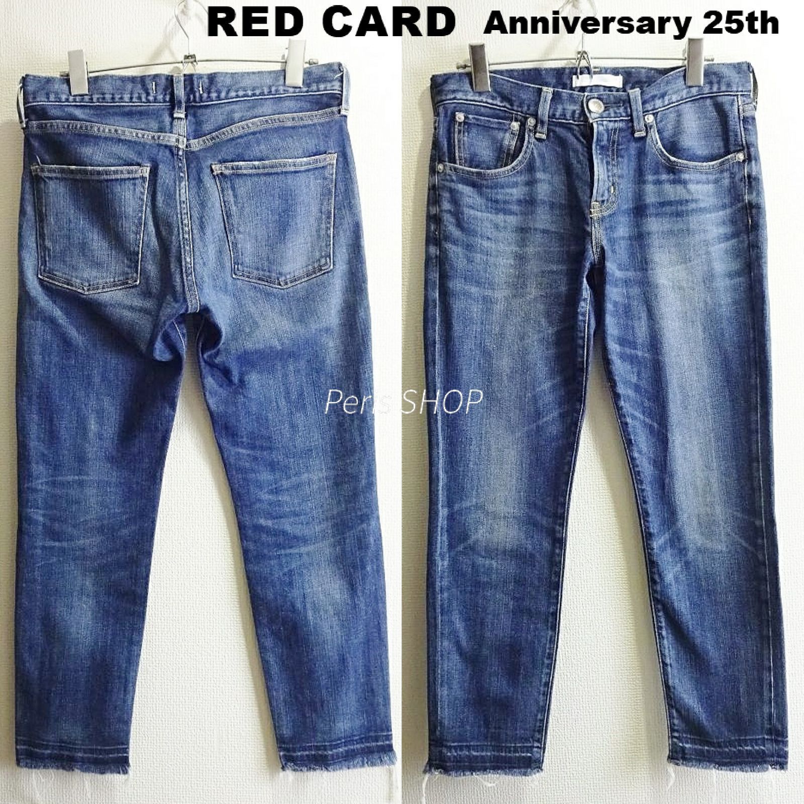 レッドカード Anniversary 25th 25406 テーパードスキニーデニム W76cm 