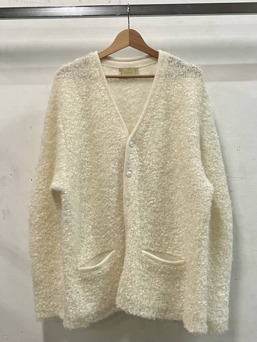 cantate カンタータ Like Astrakhan Cardigan カーディガン サイズ0 21 AW オフホワイト モヘヤブレンド