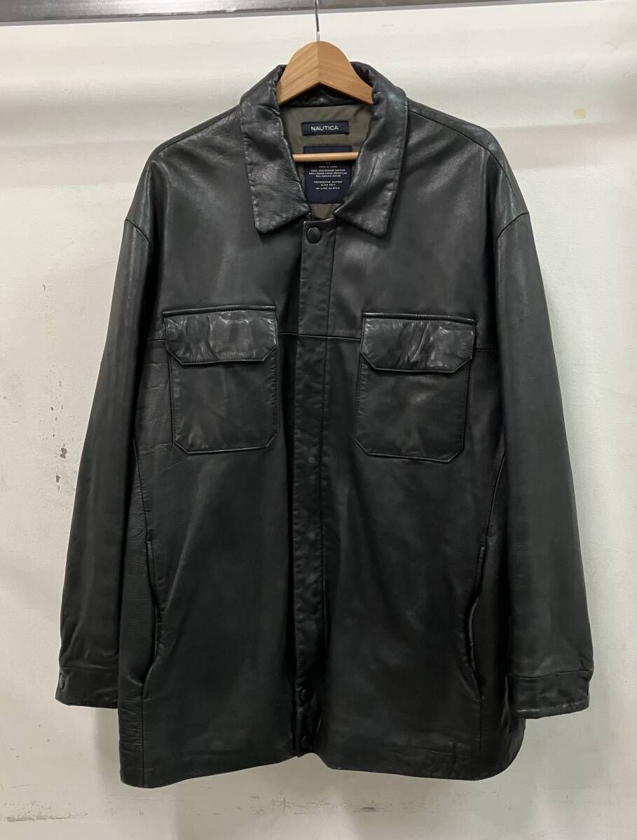 NAUTICA ノーティカ その他レザージャケット レザーブルゾン 90S～ 本革 サイズ42 ブラック
