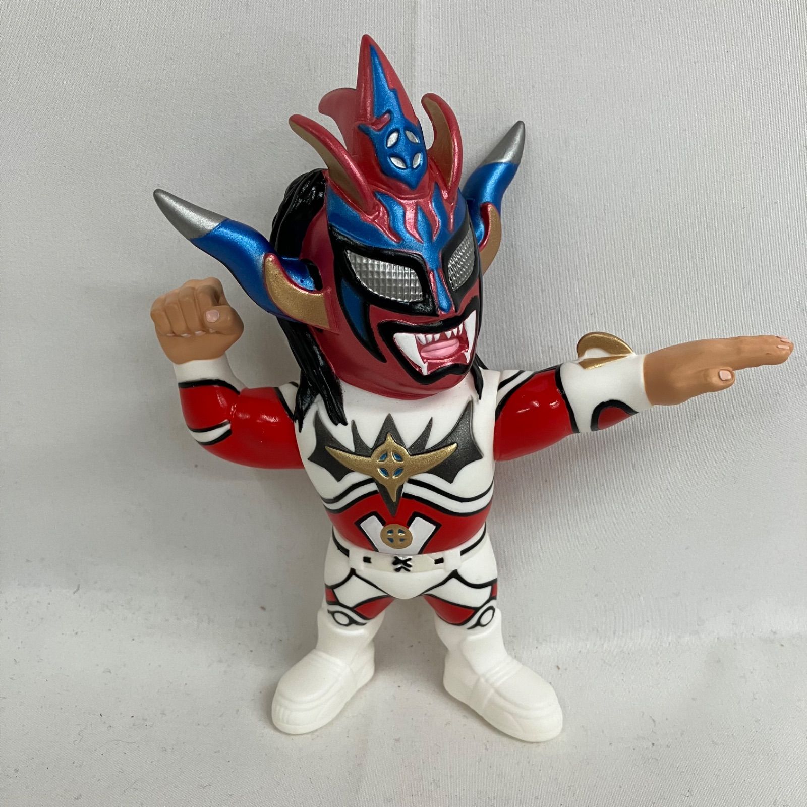 中古 16d ソフビコレクション 獣神サンダー・ライガー フィギュア