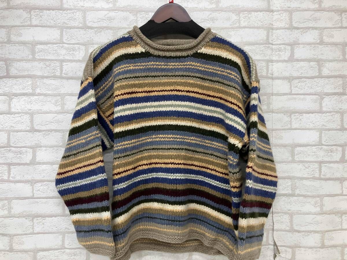 ARTESANA アルテサニア ニット ウール ボーダー マルチ メンズ