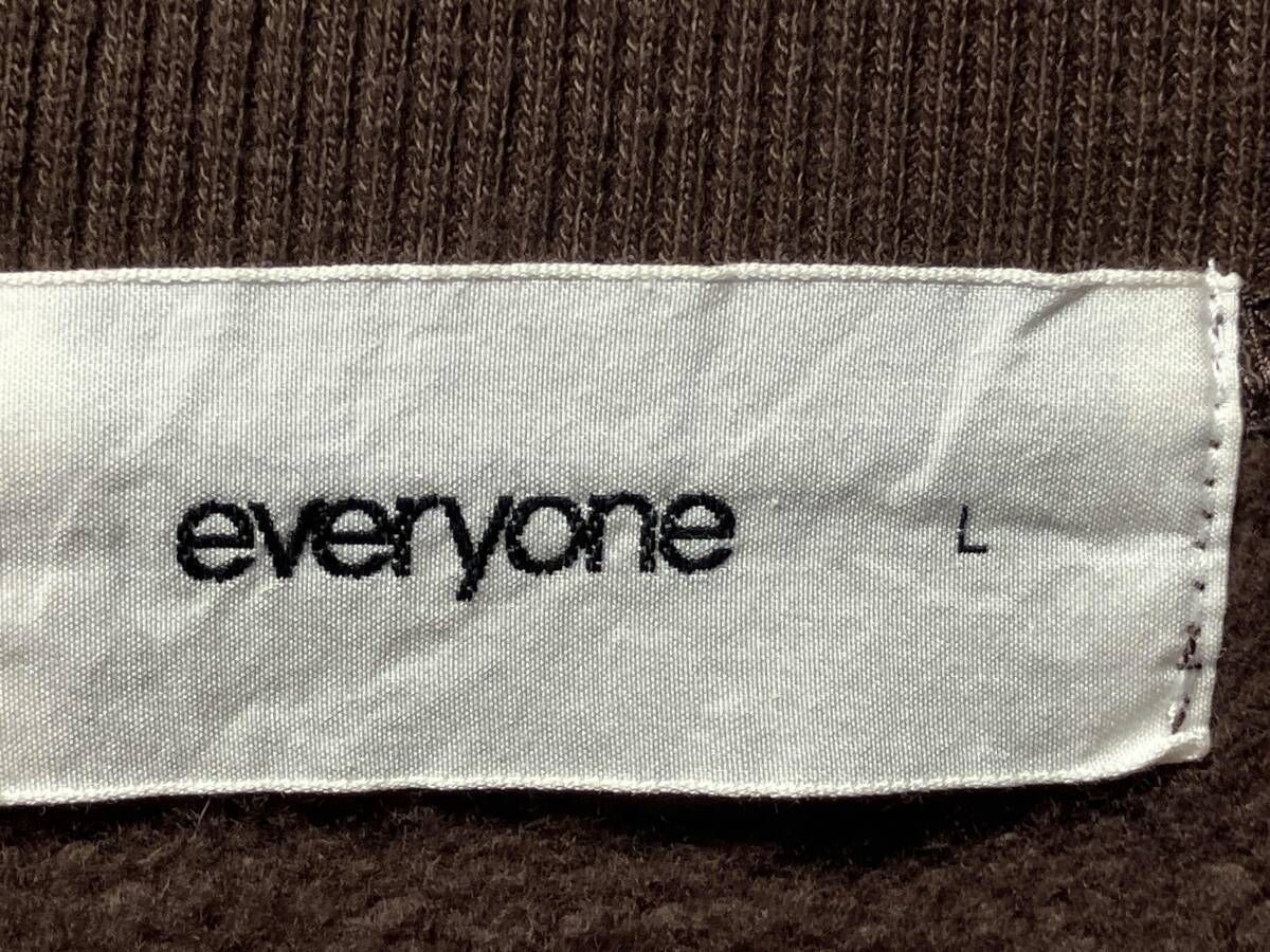 everyone LOVES ADI CREW NECK SWEATSHIRT サイズL ブラウン