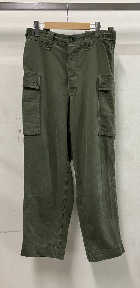 オランダ軍 カーゴパンツ 70s ヘリンボーン HBT ミリタリー パンツ