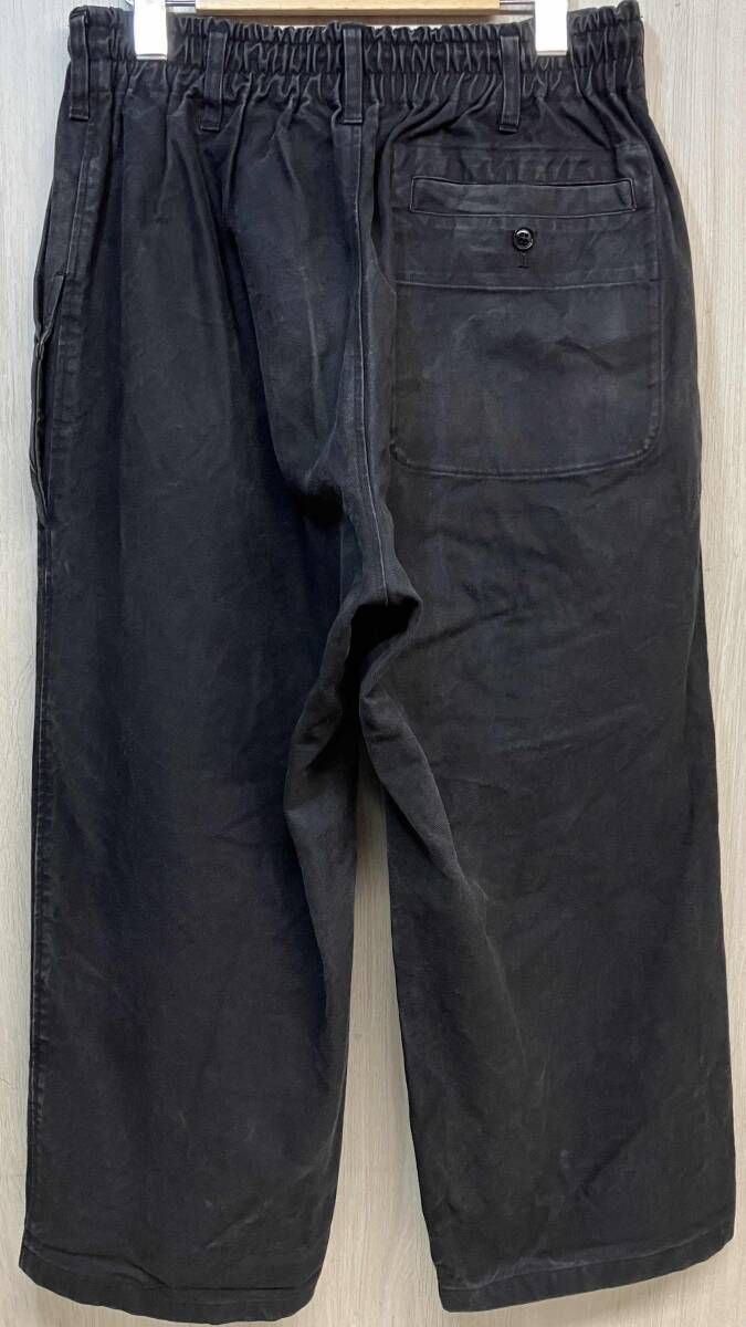 Yohji Yamamoto POUR HOMME イージー パンツ ヨウジヤマモト プールオム デニム ブラック 2 HD-P 53-006 メンズ