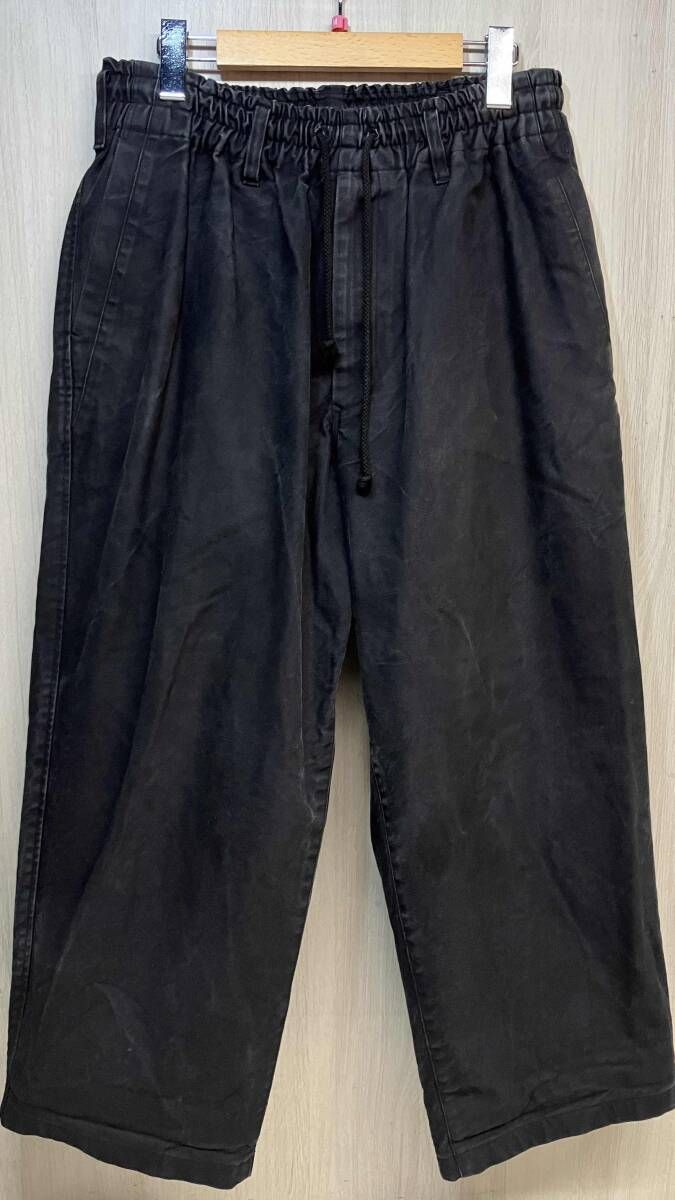 Yohji Yamamoto POUR HOMME イージー パンツ ヨウジヤマモト プールオム デニム ブラック 2 HD P 53 006 メンズ