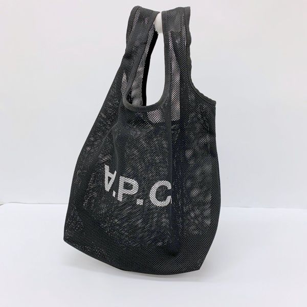 A.P.C. アーペーセー メッシュ トートバッグ 鞄 カバン 手持ち ロゴ