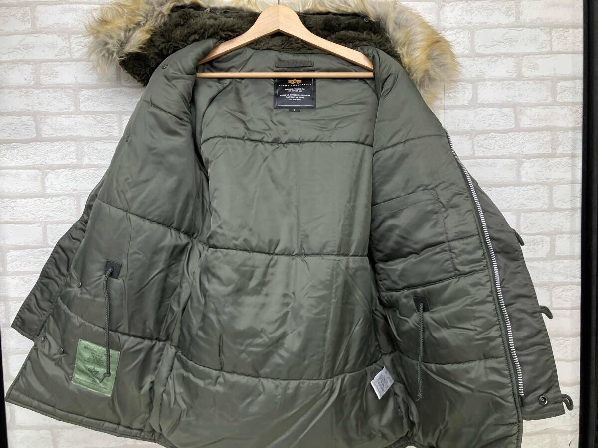 ALPHA N3B 20094-576 アルファ フライトジャケット カーキ メンズ S