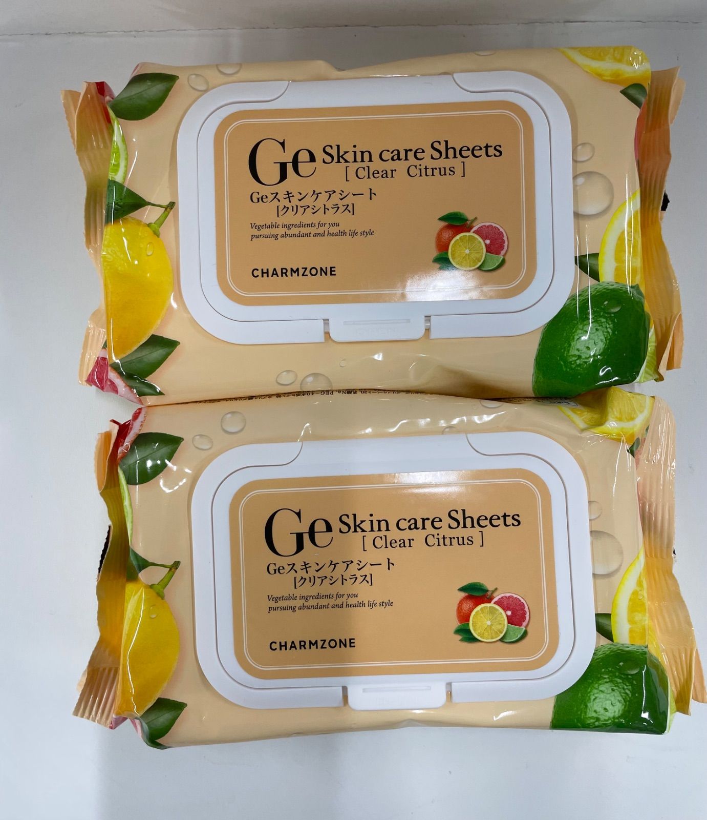 ☆未使用☆ Geスキンケアシート シトラスパーフェクトモイスト 60枚×4セット スキンケア・基礎化粧品 W1581 Ge スキンケアシート クリアシトラス 60