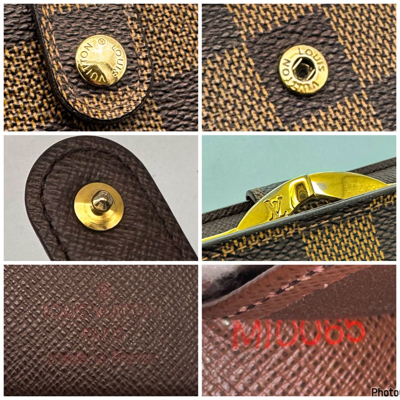 ルイヴィトン✨ダミエ エベヌ✨ヴィエノワ✨がま口✨二つ折り財布