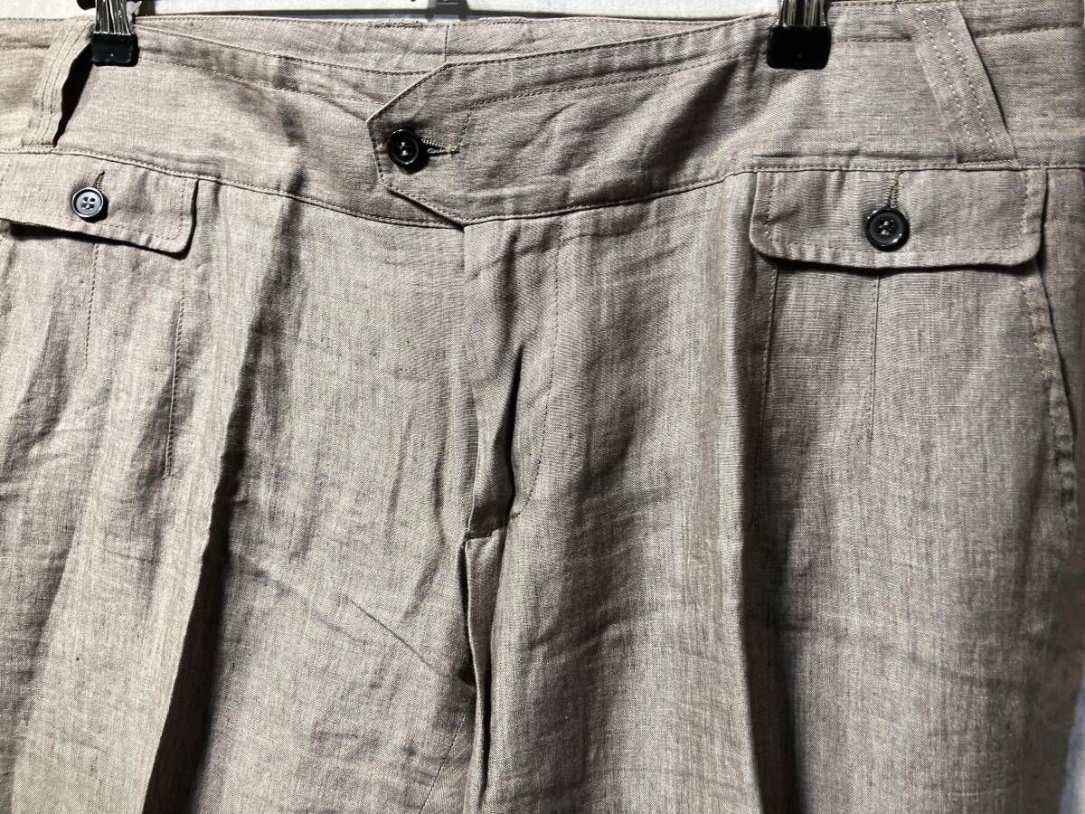 DOLCE&GABBANA archive linen pants リネンセンタープレスパンツ 