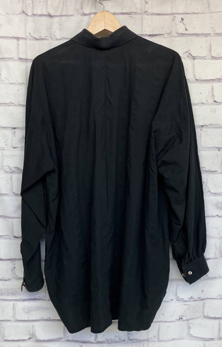 80s】ISSEY MIYAKE イッセイミヤケ コットンシャツ Mサイズ ブラック