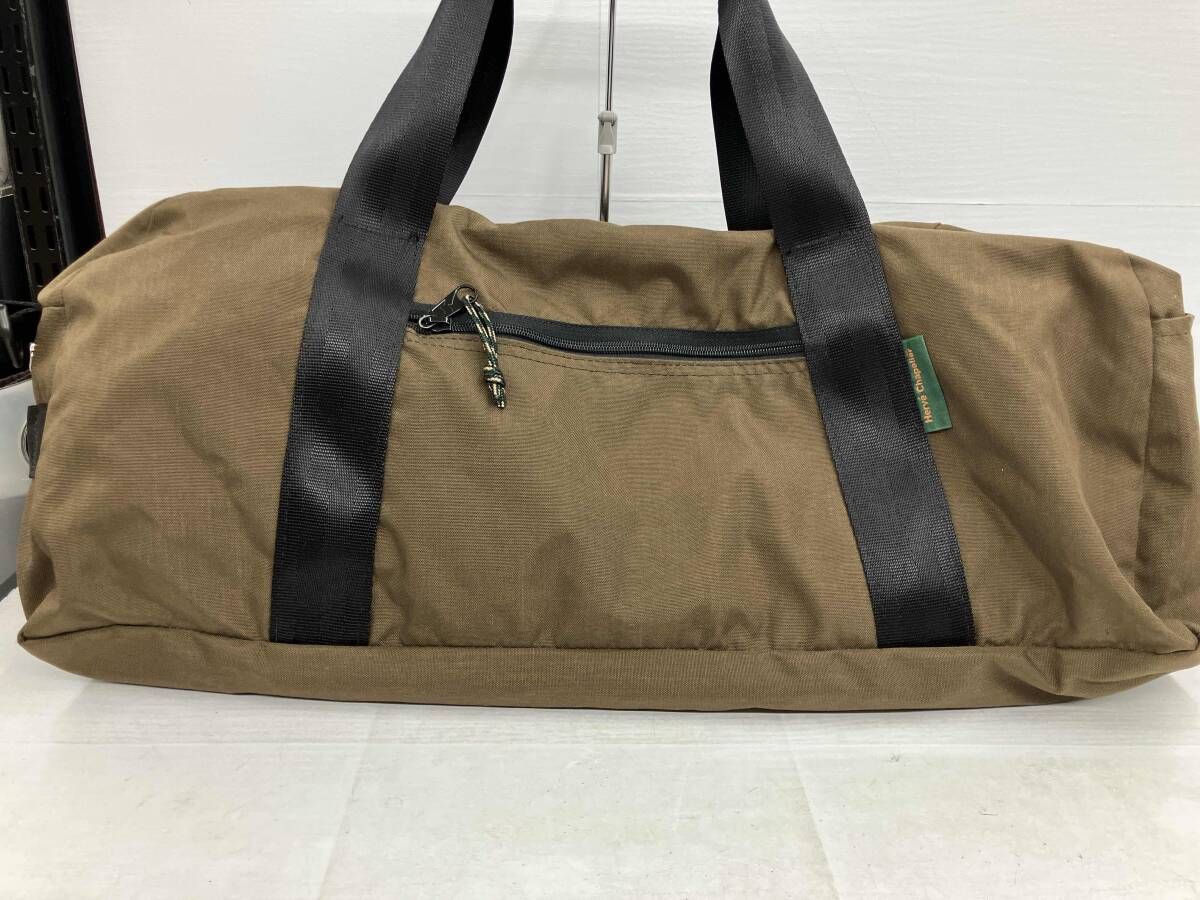 HERVE CHAPELIER エルベシャブリエ ボストンバッグ ナイロン カーキ made in USA ショルダー