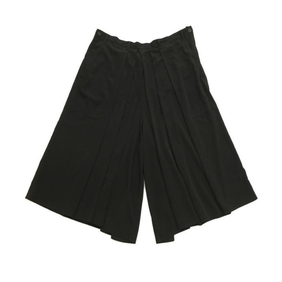24 ss YOHJI POUR HOMME Ta TUXEDO R- HAKAMA PANTS II HS-P 17-500 ブラック サイズ3 ヨウジヤマモトプールオム