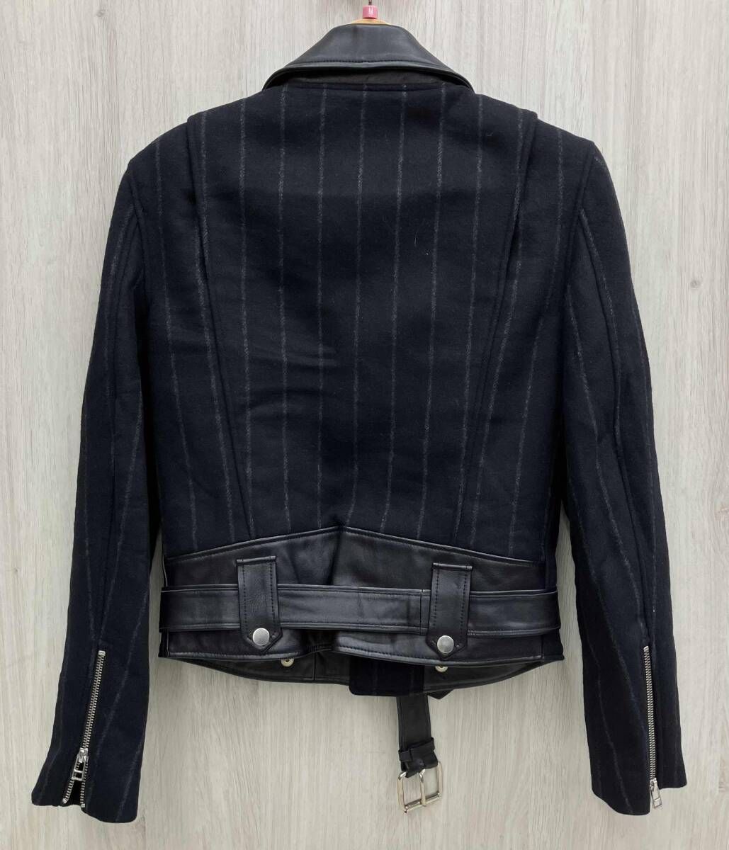 EACH OTHER イーチアザー ダブルライダースジャケット バイカラー