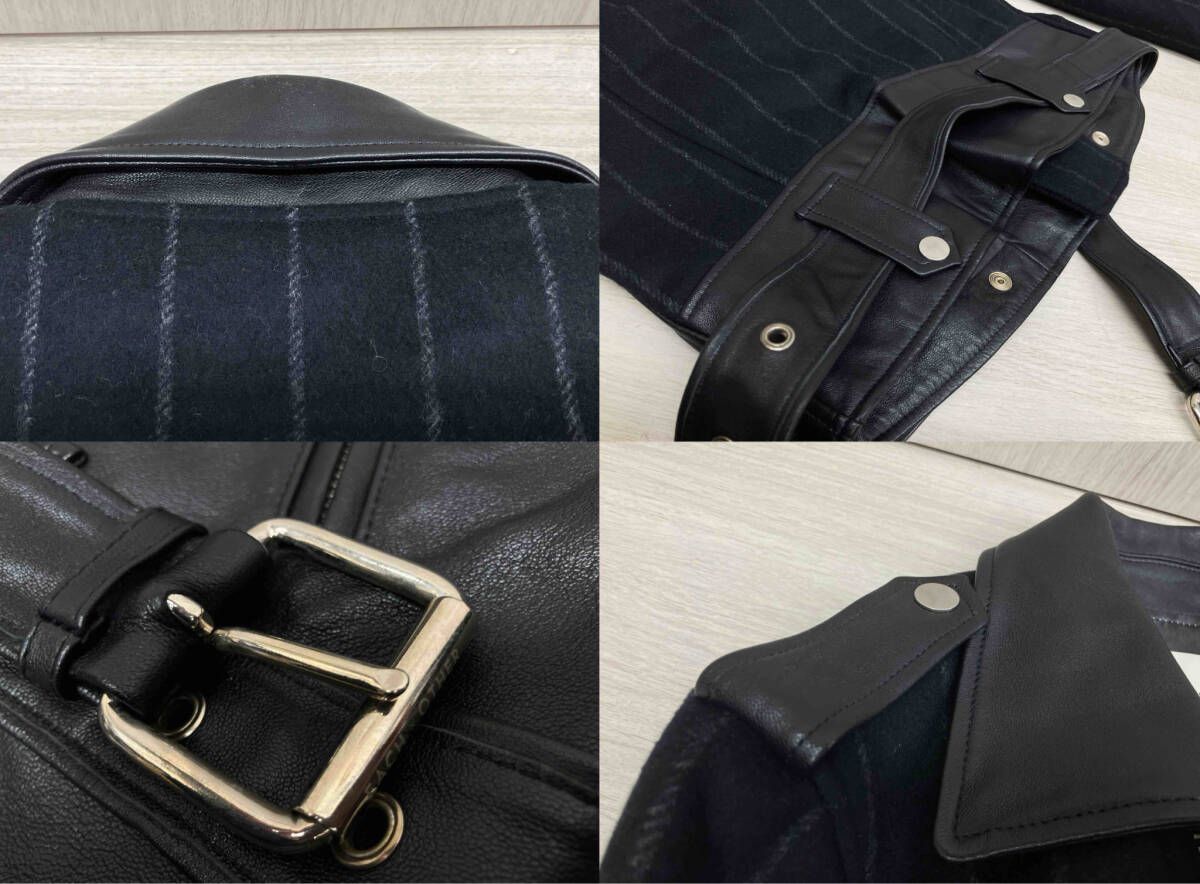 EACH OTHER イーチアザー ダブルライダースジャケット バイカラー