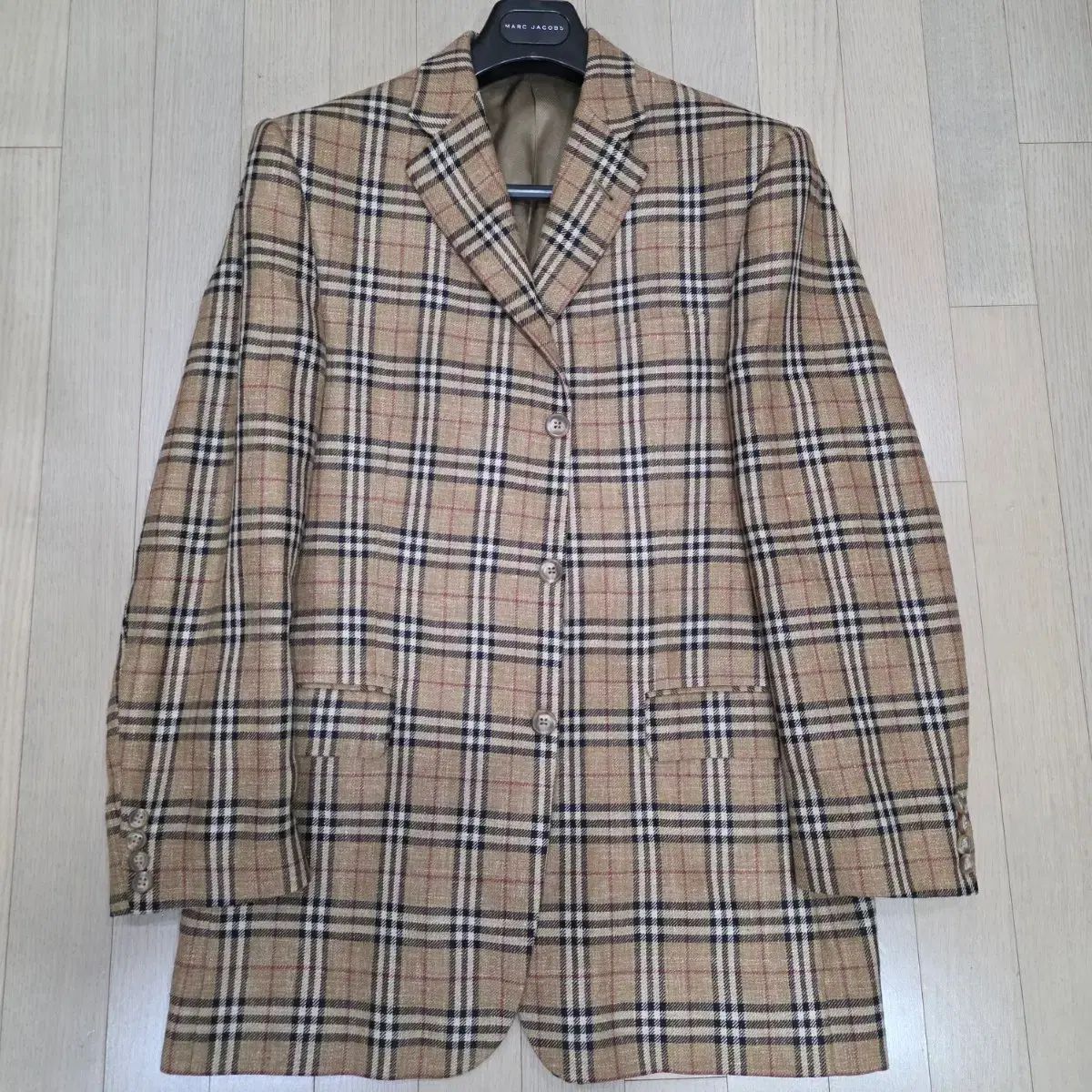 バーバリー 正規品 ウールシルク ノヴァチェック ジャケット - メルカリ