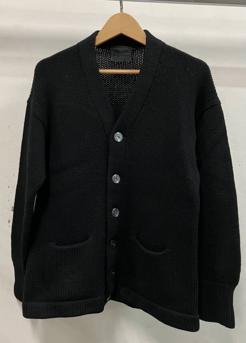PRINCETON プリンストン ブラック ネコ目ボタン カーディガン 汚れ、臭い有 サイズ表記無し ブラック