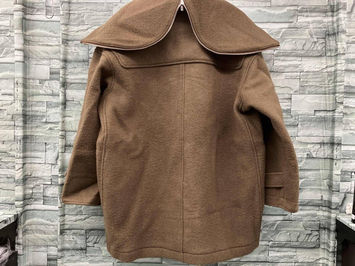 ブラック A 19 C-01 CO 01 C Organic Suffolk Melton ダッフルコート Mサイズ カーキ マーカウェア